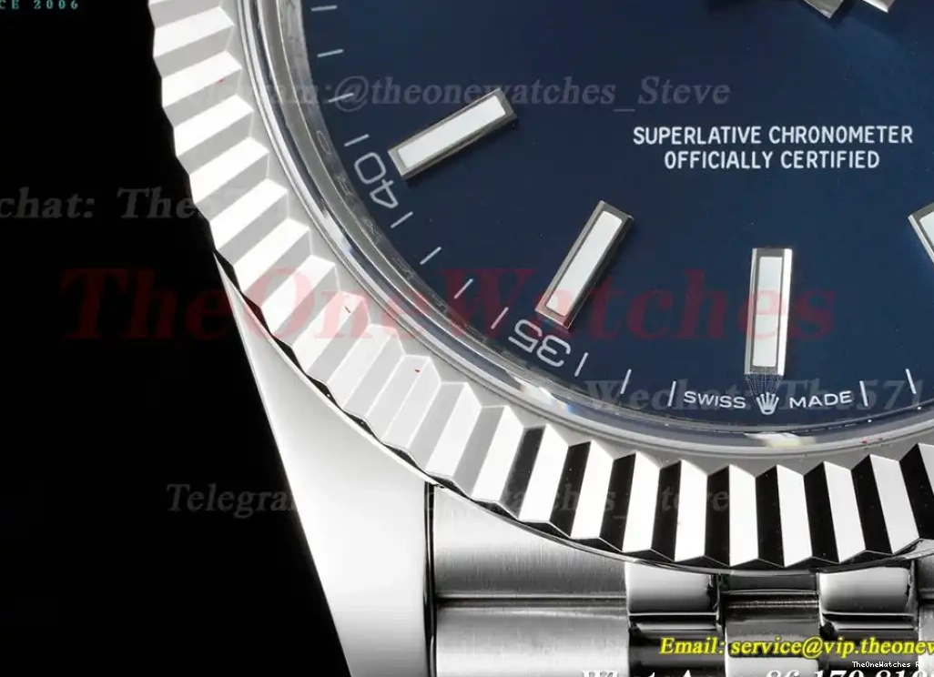 SS Blue 41mm 904L SS GMF Jubilee Datejust 126334 VR3235 0611